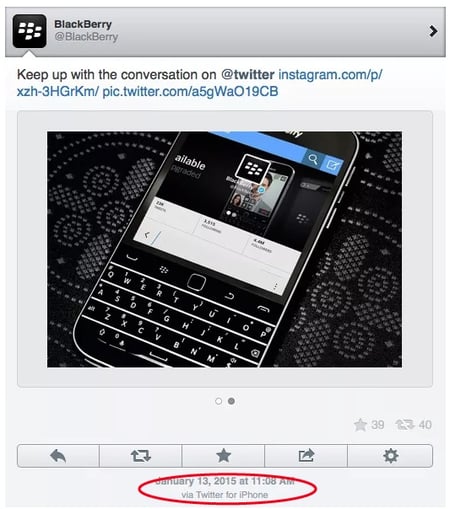 blackberry social media fail