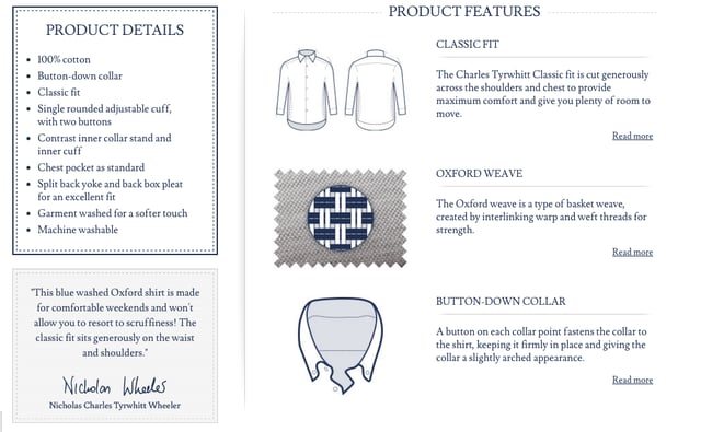 charles Tyrwhitt e-commerce seo 